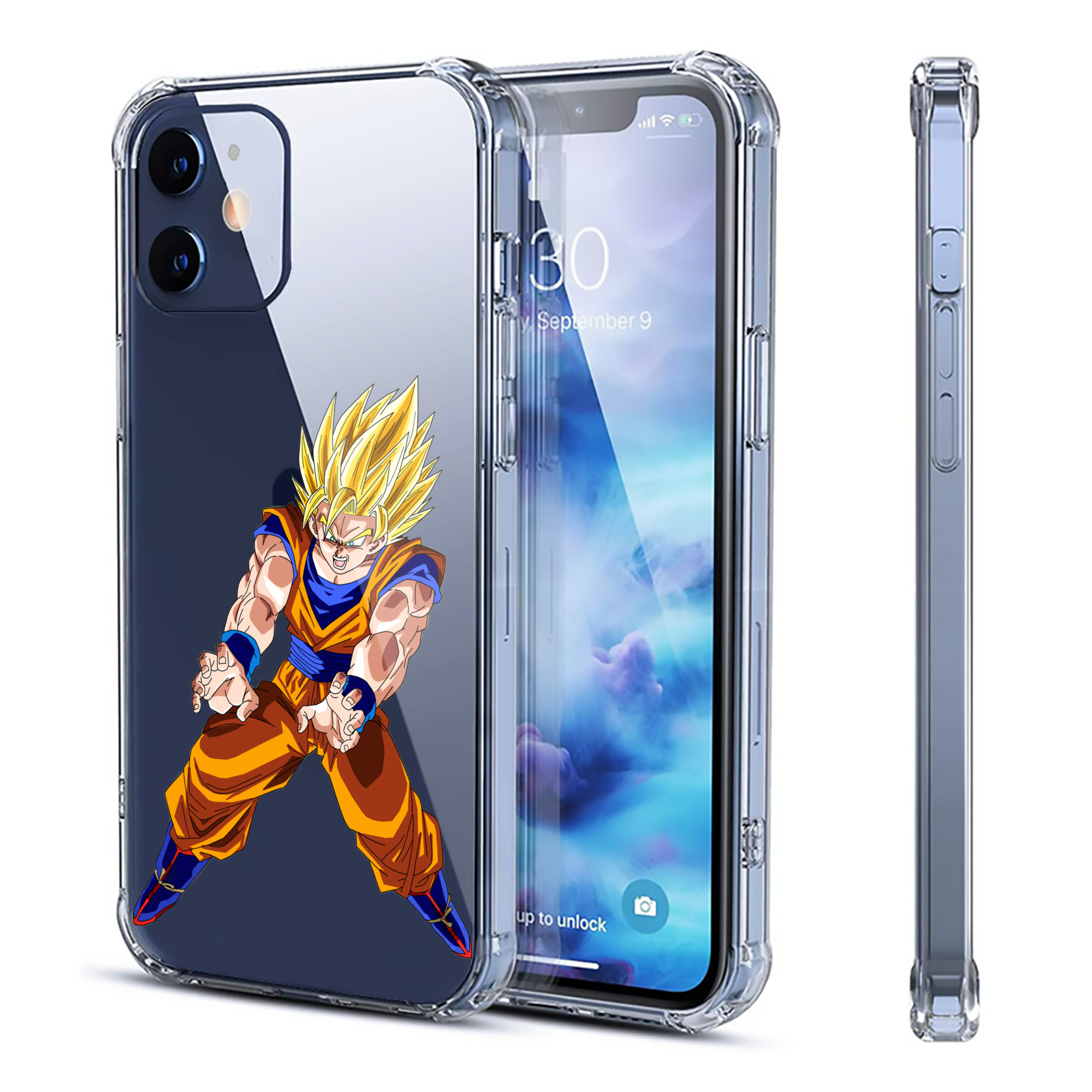 （画像用） ドラゴンボール 孫悟空（そん ごくう）Son Goku カカロット DRAGON BALL Kakarotto 【iPhone 12シリーズ対応】透明スマホケース（クリアソフトケース）